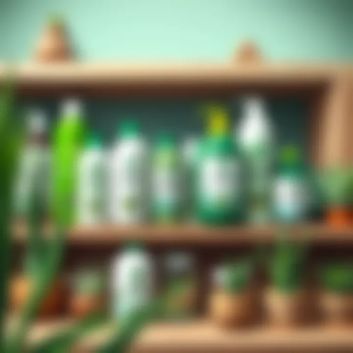 Diverse Aloe Vera Products Various Aloe Vera products lined up on a shelf, representing its versatility in health and beauty