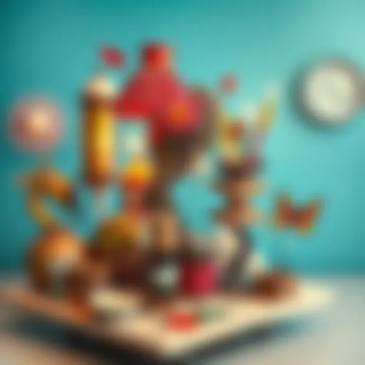 Art installation from recycled materials