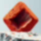 Composition of concrete showcasing its porous structure