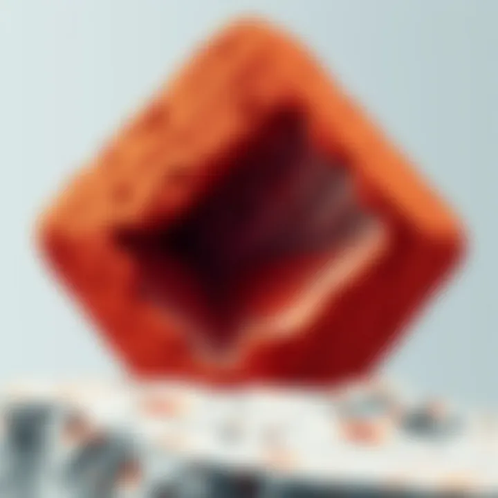 Composition of concrete showcasing its porous structure