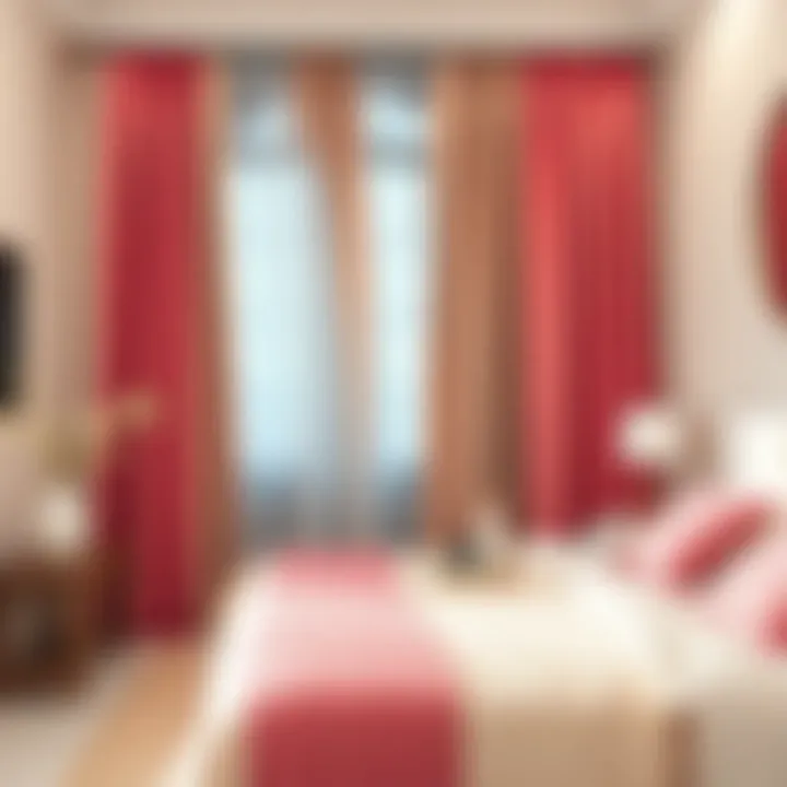 Textured Fabrics to Elevate Your White Bedroom Textured fabric curtains enhancing bedroom aesthetics