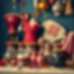 Traditional Turkish bridal items display