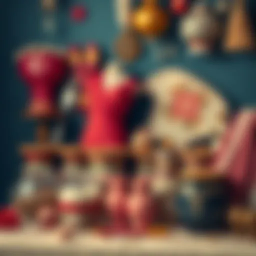 Traditional Turkish bridal items display