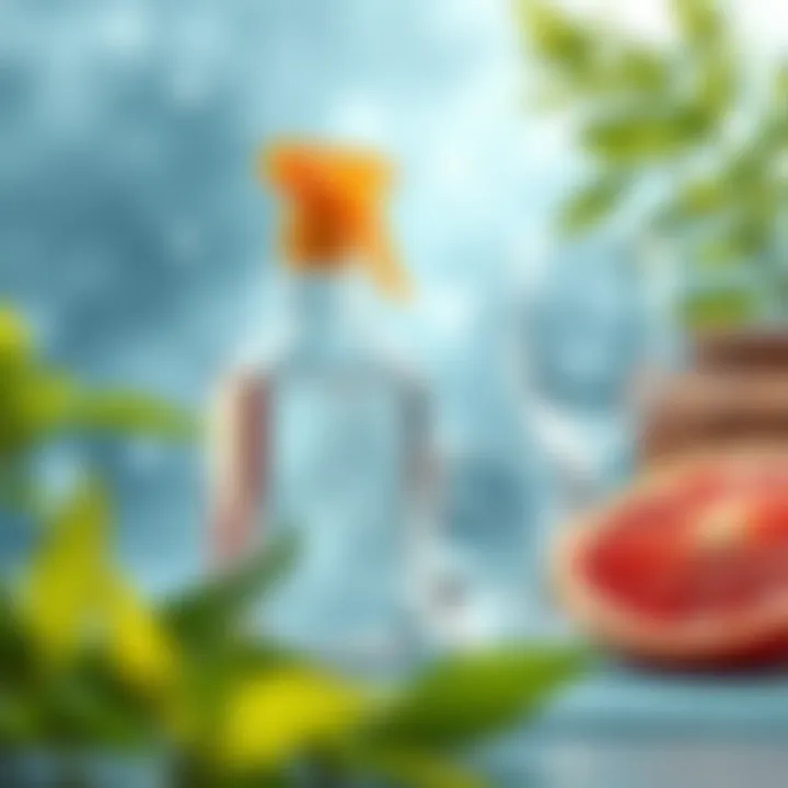 Natural cleaning solutions for glass surfaces