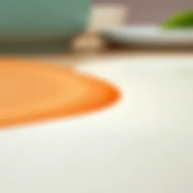 Close-up of the ceramic surface showing its non-stick properties