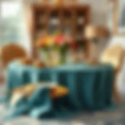 Elegant handcrafted table setting for a new home