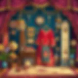 Traditional Turkish wedding trousseau display showcasing intricate designs.