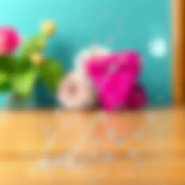 A sparkling clean glass surface after cleaning