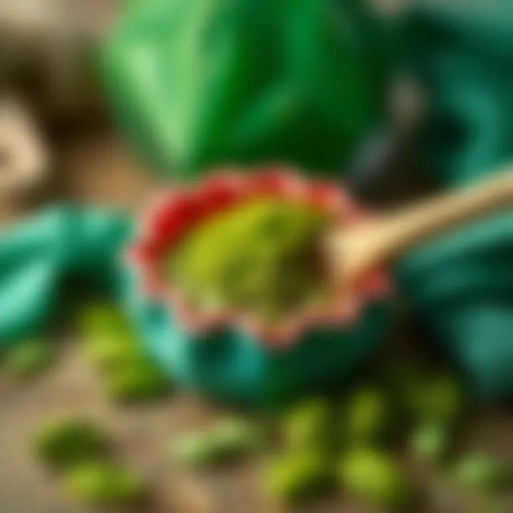 Demonstration of DIY methods to achieve green color in crafts