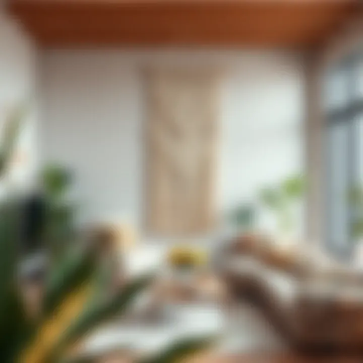 Elegant Macrame Wall Hanging Elegant macrame wall hanging in a modern living room