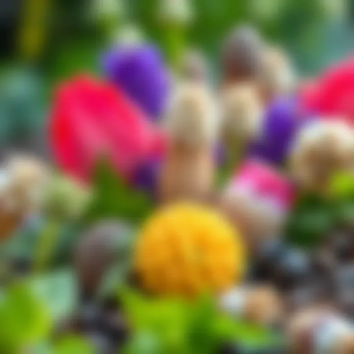 A variety of seeds suitable for October planting.