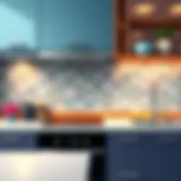 Elegant and practical backsplash design