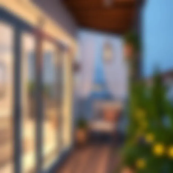 Elegant Lighting for Enclosed Balcony Elegant lighting solutions for an enclosed balcony