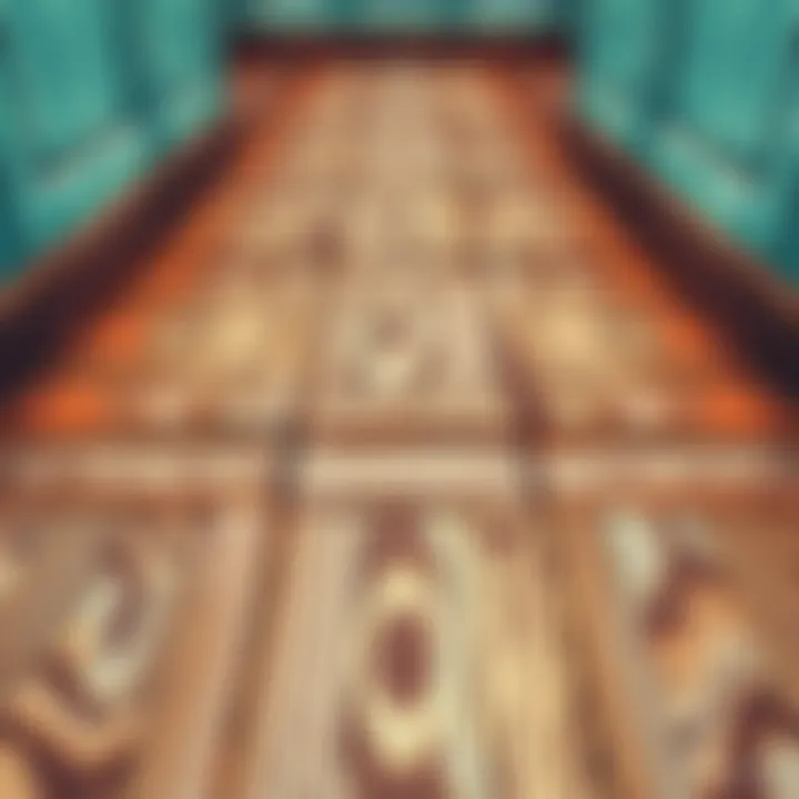 Intricate Patterns of Vintage Wooden Flooring Vintage wooden floor showcasing intricate patterns