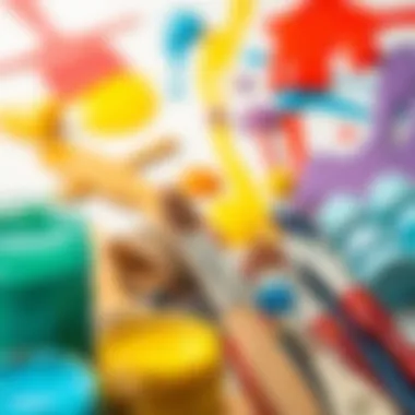 Choosing the Right Paint Colors for Your Project Selection of paint colors and brushes for DIY