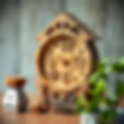 Creative wooden clock design