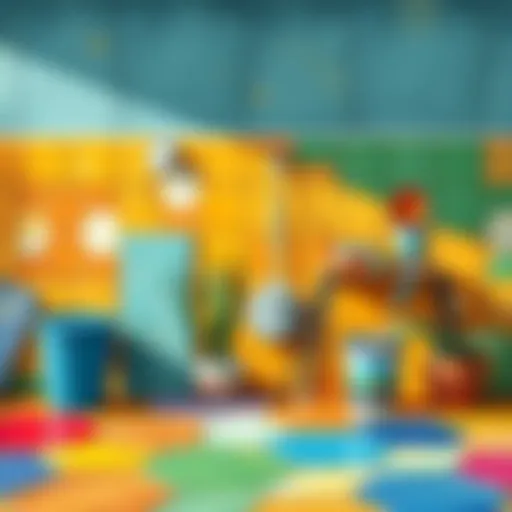 Vibrant array of tile paints for home renovation