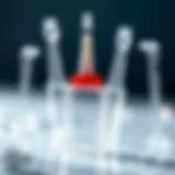 A clear view of a frozen adhesive tube