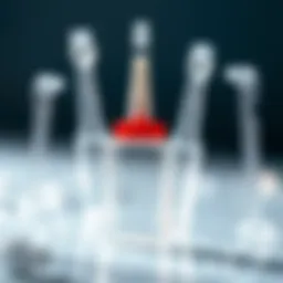 A clear view of a frozen adhesive tube