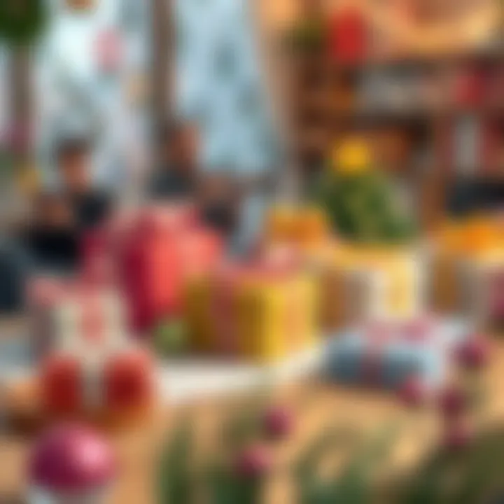 Creative Gift Ideas for Her Creative gift ideas arranged on a table