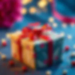 Elegant gift wrapped in beautiful paper