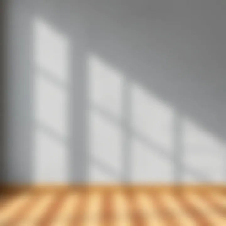 Gray wall with harmonious color textures