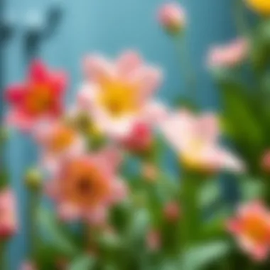 Healthy flowers after effective care techniques