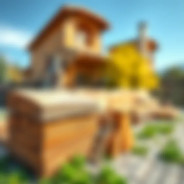 Selection of high-quality wood for building