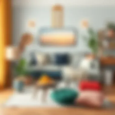 Beautifully arranged home decor essentials