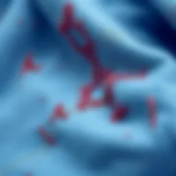 Close-up of fabric texture revealing iron marks