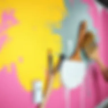 Application techniques for wall paint