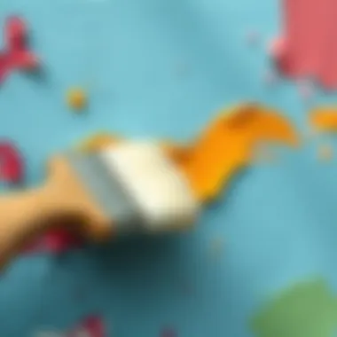 Drying stages of wall paint