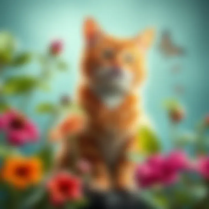 Comparison of toxic and non-toxic plants for cats