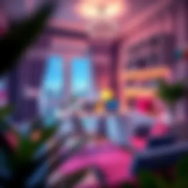 Stylish home office illuminated by creative LED designs