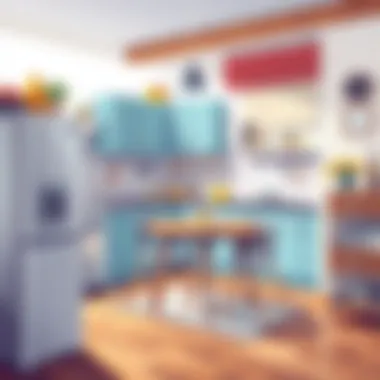 Measuring kitchen space for optimal table size