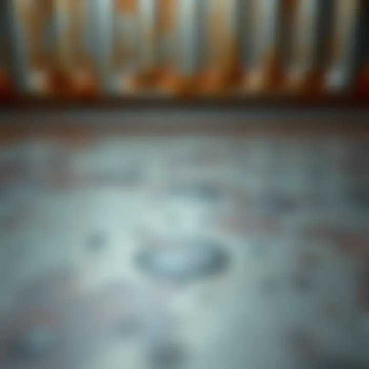 Clean metal surface after successful paint removal