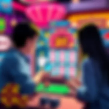 Interactive social casino platform with engaging user interactions