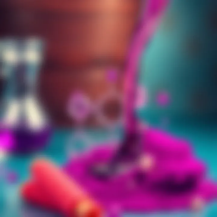 Chemical elements involved in creating purple dye