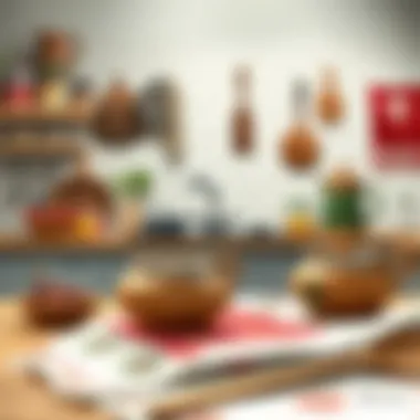 Craftsmanship in Kitchen Textiles Artisan-crafted kitchen textiles showcasing craftsmanship