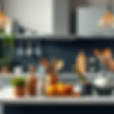 Modern Take on Kitchen Essentials Elegant display of modern kitchen accessories