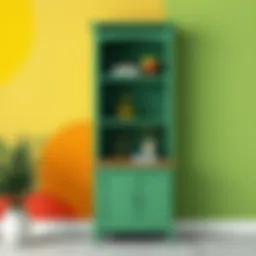 Colorful paint swatches for interior walls