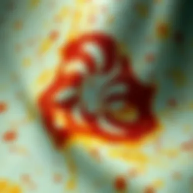 Rust stain on fabric