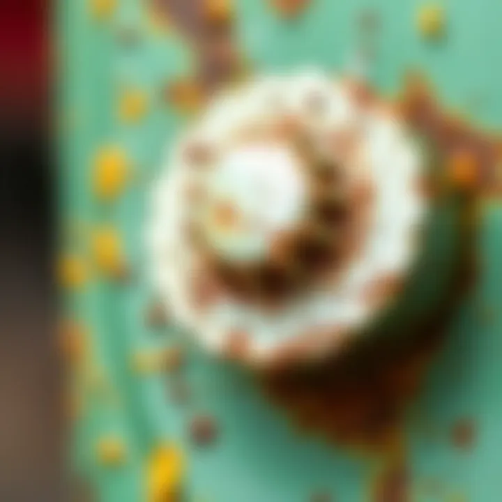 Close-up of rust removal technique