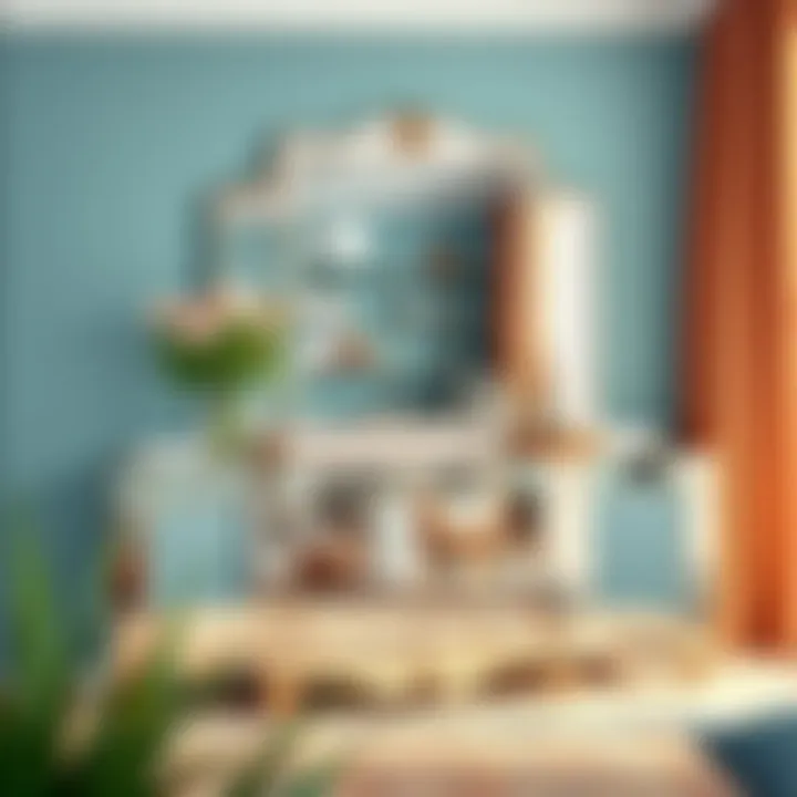 Mirrored furniture combining functionality and aesthetic in interior design