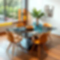 Innovative smart dining table design featuring integrated technology