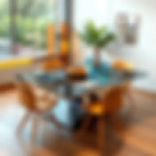 Innovative smart dining table design featuring integrated technology