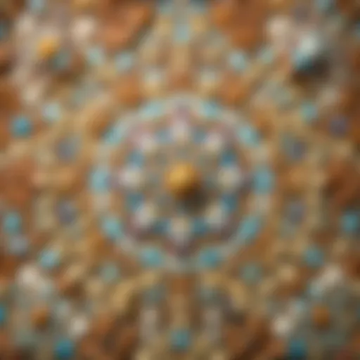 A stunning array of stone mosaic designs showcasing intricate patterns.