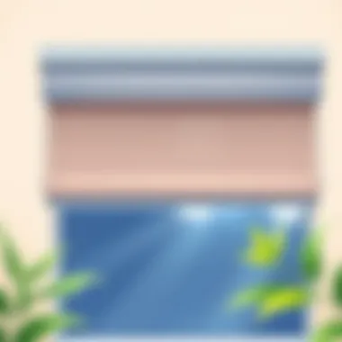 Finished clean roller blinds hanging gracefully