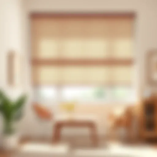 Different types of roller blinds displayed elegantly