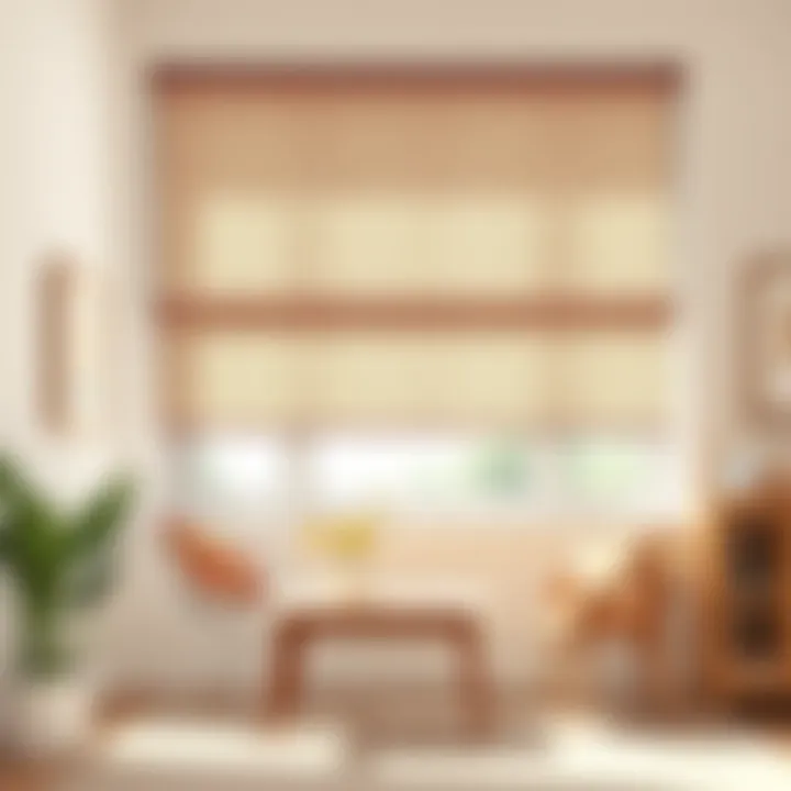 Different types of roller blinds displayed elegantly